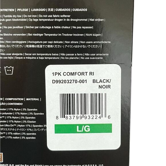 Harley-Davidson Multi-pack Sock Bundle, Size L, NWT - Picture 7 of 8